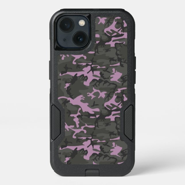Camo with Pink Otterbox iPhone Case (Back)