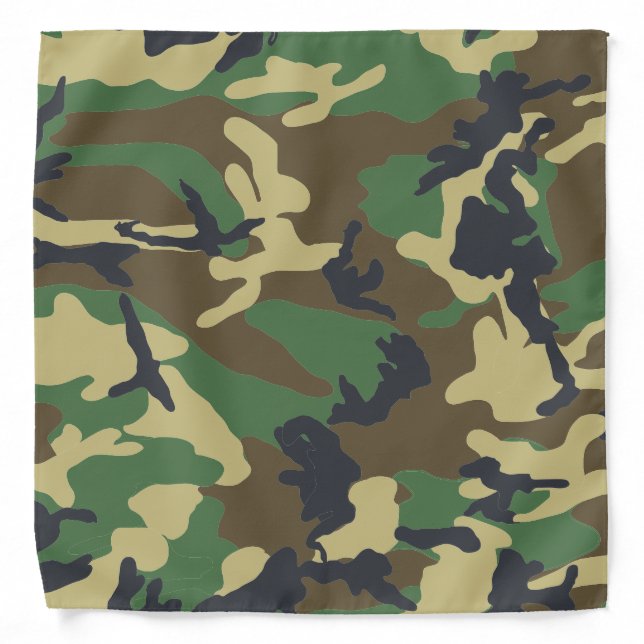 Camo Woodland Bandana (Front)
