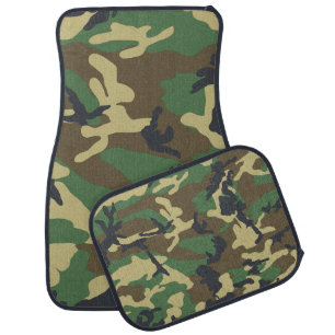 Camo Woodland Car Floor Mat