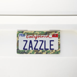 Camo Woodland License Plate Frame
