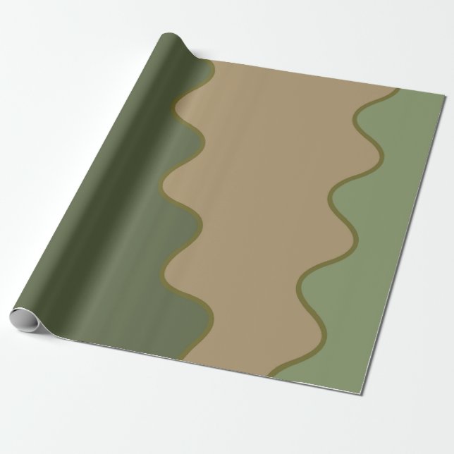 Camo Wrapping Paper (Unrolled)