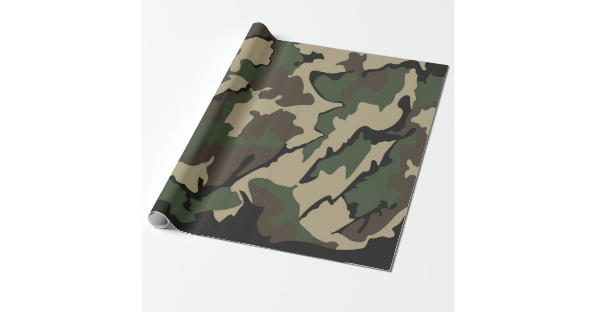 Camo Wrapping Paper | Zazzle.com