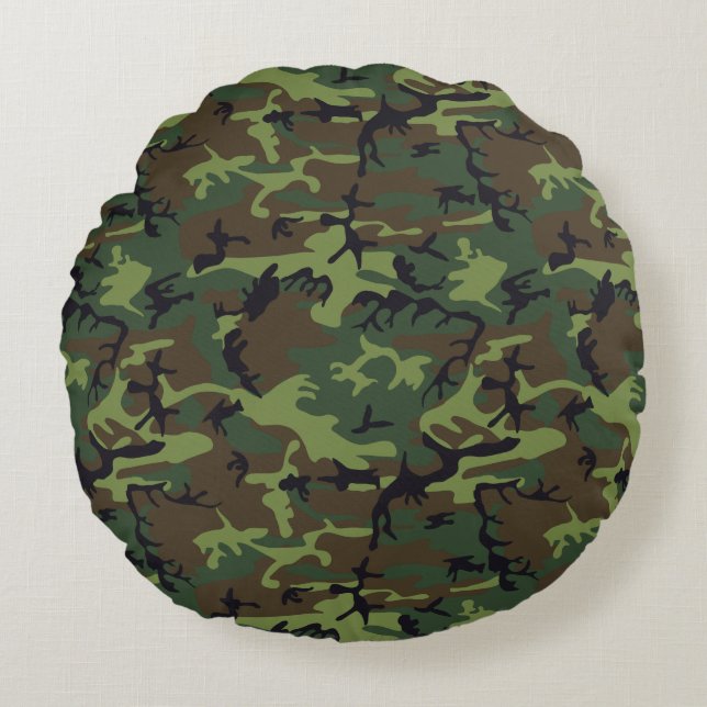 Camo Your Pillow! Round Pillow (Front)