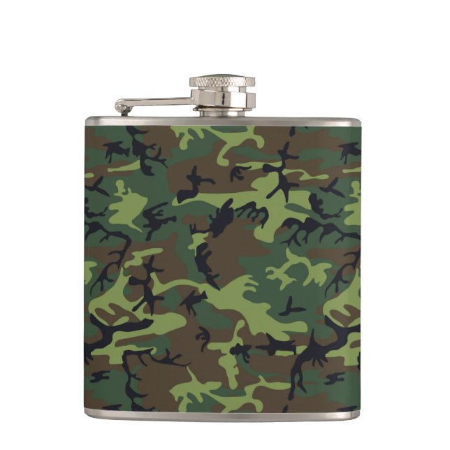 CAMOFLAGE HUNTING PATTERN FLASK (Front)