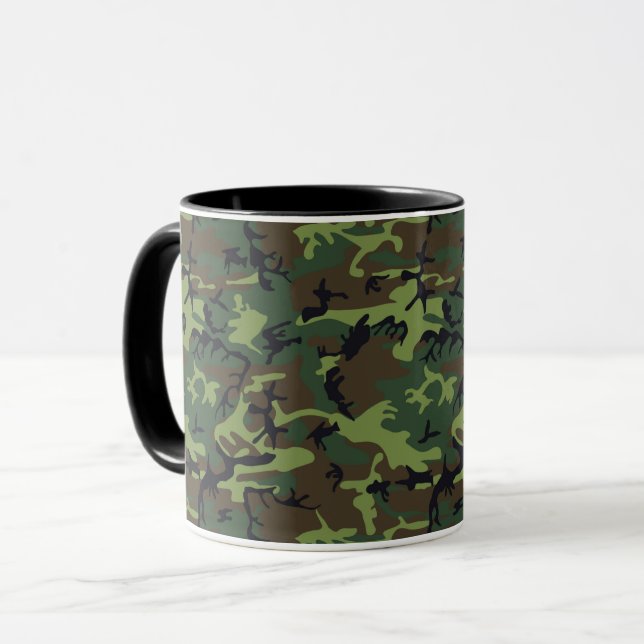CAMOFLAGE HUNTING PATTERN MUG (Front Left)
