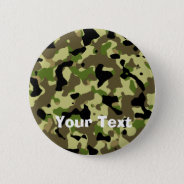 Camoflage Khaki Commando Game Badge Name Tag Button at Zazzle