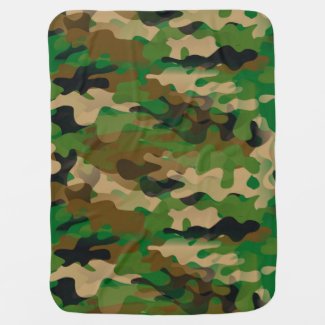 Camoflage-Style Baby Blanket