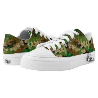 Camoflage-Style Low-Top Sneakers for Men and Women