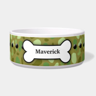 Camo on sale dog bowls