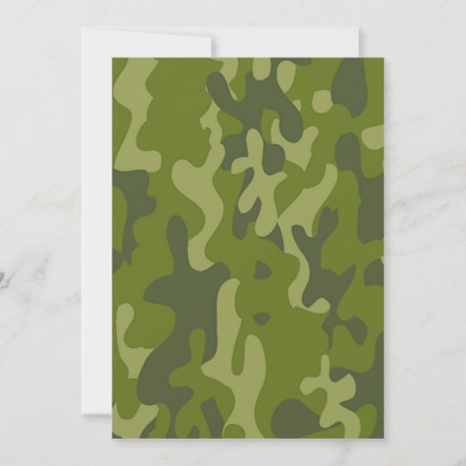 Camoflauge Birthday Invitations | Zazzle