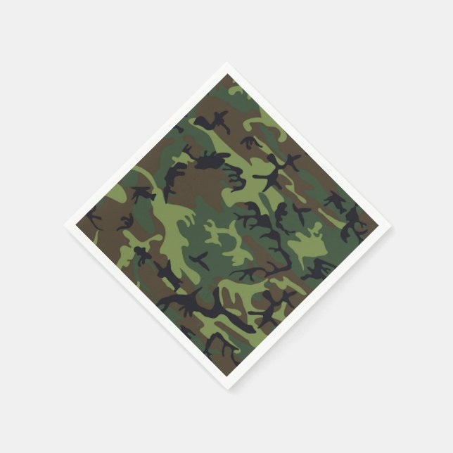CAMOFLAUGE PATTERN NAPKINS (Corner)