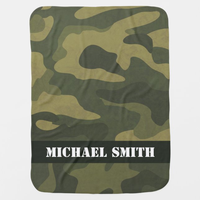 Camoflauge Swaddle Blanket (Front)