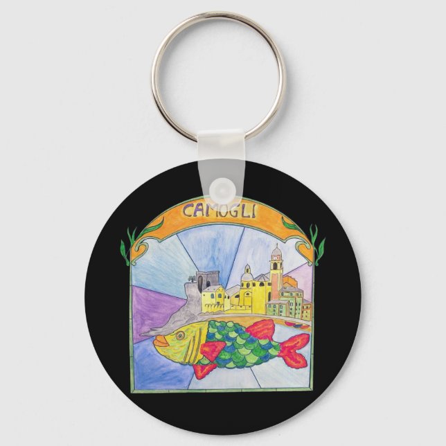 Camogli Fish Keychain (Front)