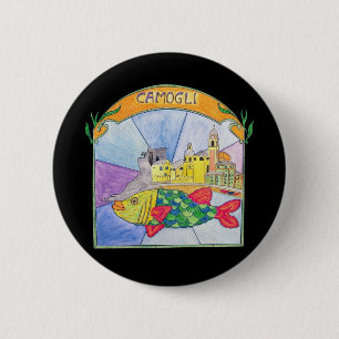 Camogli Fish Pinback Button