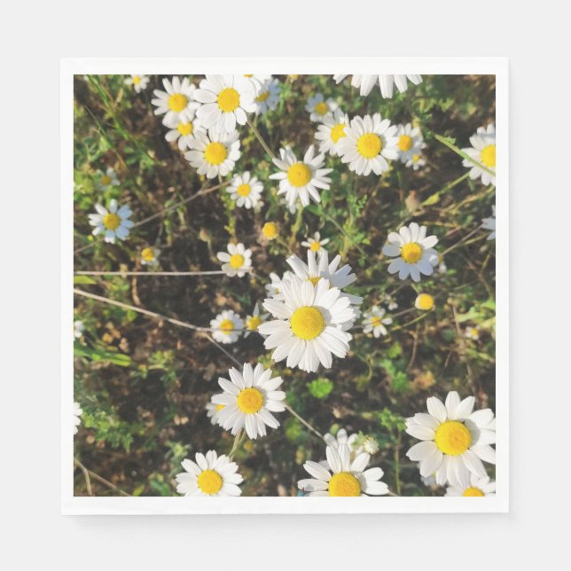 Camomile flowers napkins (Front)