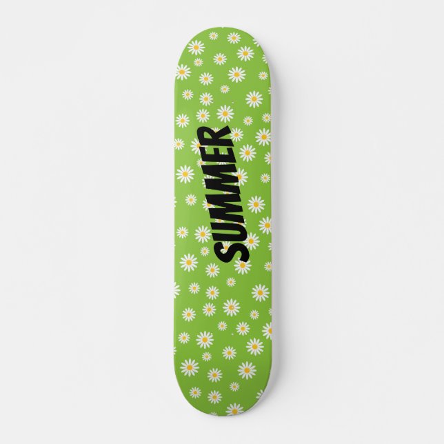 Camomile Flowers Skateboard Deck (Front)