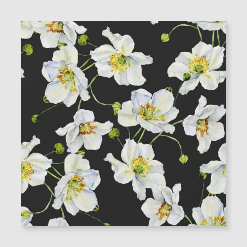 Camomile Flowers Watercolor Illustration Pattern