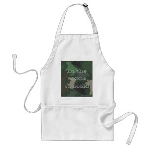 CaMOOflage Cow Collage in Green Adult Apron