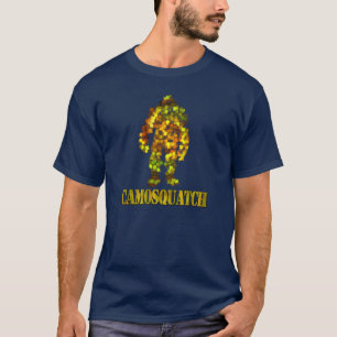 CamoSquatch: Bobo will never find Bigfoot T-Shirt