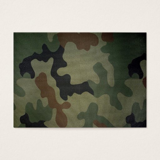 Customizable Camouflage Business Card