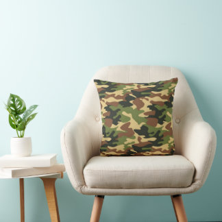 Camouflage 1 16x16 throw pillow