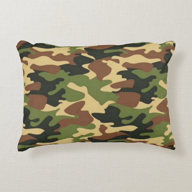 Camouflage 1 accent pillow (Front)