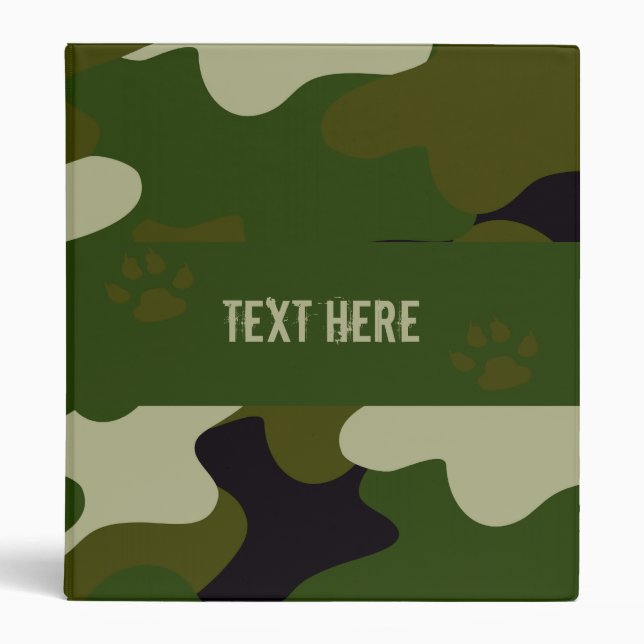 Camouflage 3 Ring Binder (Front)