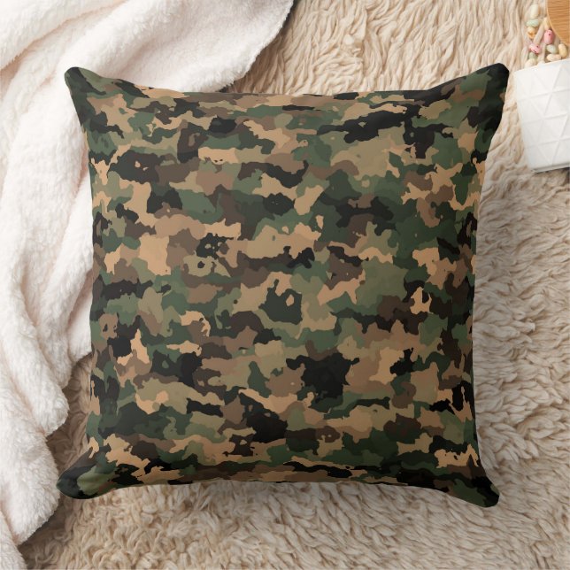 Camouflage 3 throw pillow (Blanket)