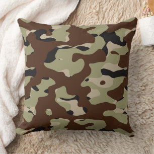 camouflage abstract 2 throw pillow