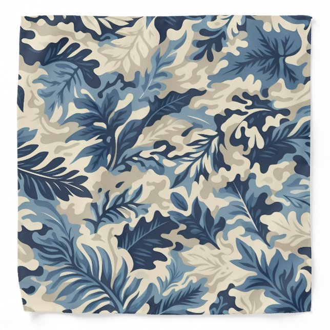 Camouflage Abstract Leaves Bandana (Front)