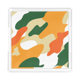 camouflage acrylic tray