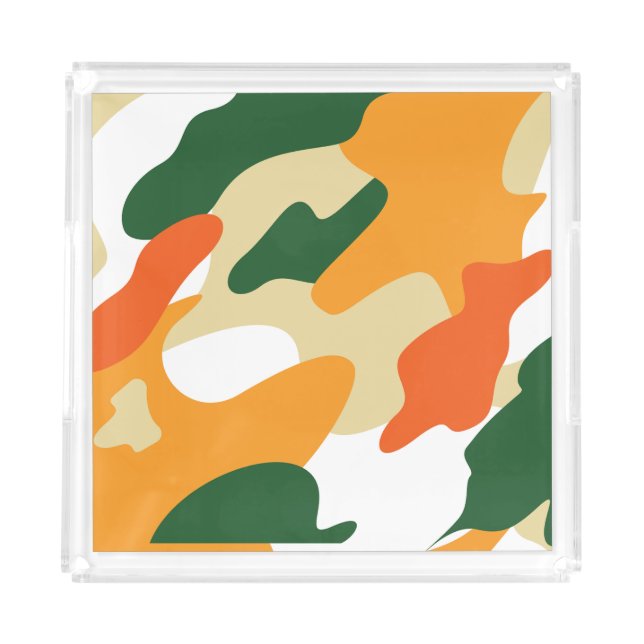 camouflage acrylic tray (Front)