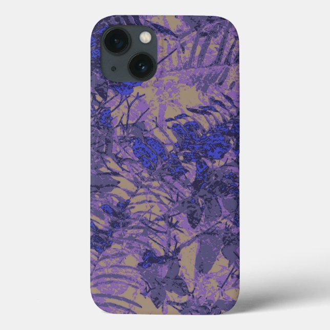 Camouflage against blue flower Case-Mate iPhone case (Back)