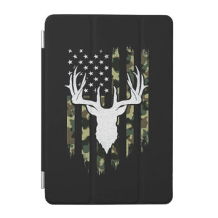 Camouflage American Flag Deer Hunting iPad Mini Cover