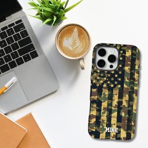 Camouflage American Flag,USA,Patriotic,Green,Gift, iPhone 16 Pro Max Case