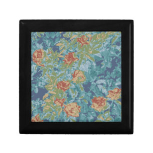 Camouflage and flowers gift box