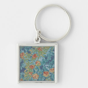 Camouflage and flowers keychain