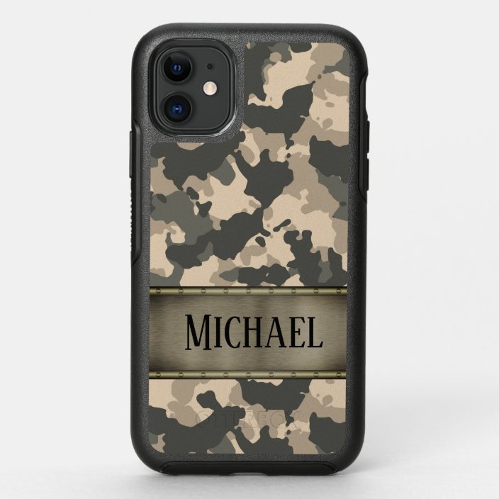 Camouflage Army Camo Personalized OtterBox iPhone Case | Zazzle.com