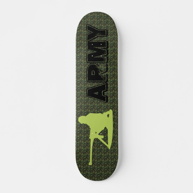 camouflage ARMY mission skateboard Zazzle