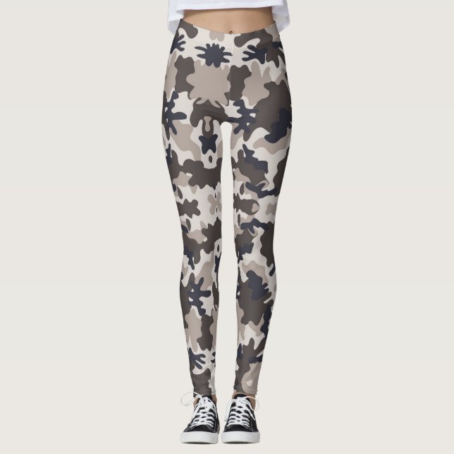 Camouflage Army - Power Yoga Leggings (Front)