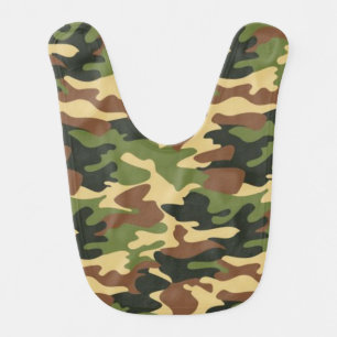 camouflage baby bib