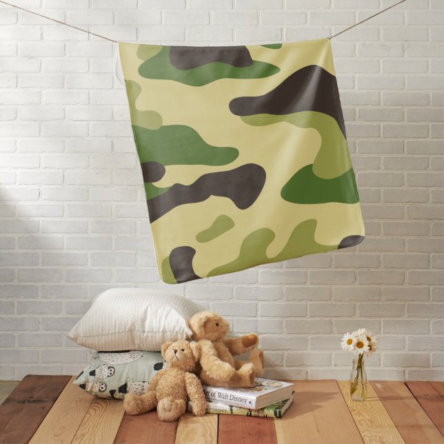 Camouflage Baby Blanket (In Situ)