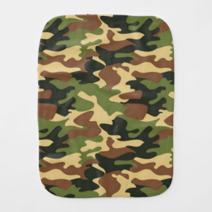 camouflage baby burp cloth