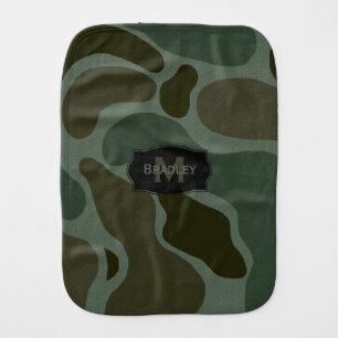 Camouflage Baby Burp Cloth
