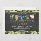Camouflage baby shower invite (Front)