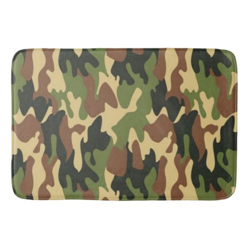 camouflage bath mat