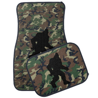 Camouflage Bigfoot Car Floor Mat