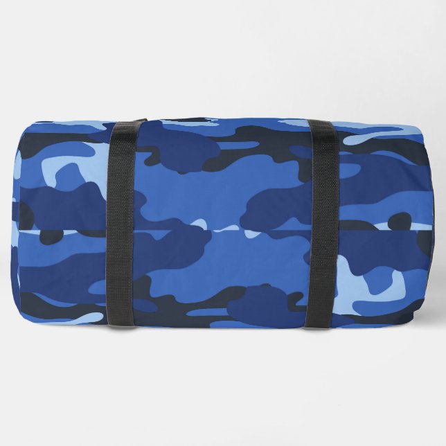 Camouflage Blue Camo Army Pattern Duffle Bag Zazzle