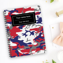 Camouflage, Blue White Red Gray, Military, Army