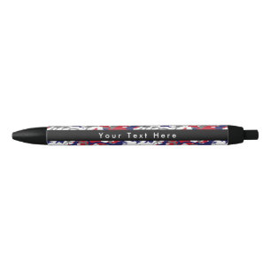 Camouflage, Blue White Red Gray, Military, Army Pen